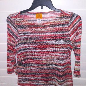 S-PM Blouse with black tank underneath Cond.9/10